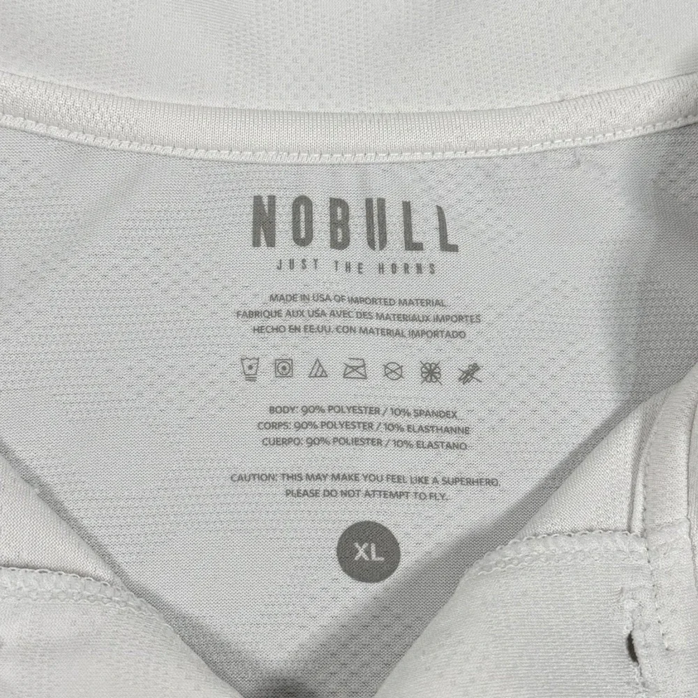 No Bull Performance Golf‎ Polo White Shirt Men's Athletic Stretch Size XL